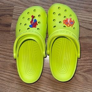 Neon Yellow Crocs